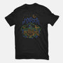 Blue Turtle Van Life-Womens-Fitted-Tee-Aarons Art Room