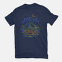 Blue Turtle Van Life-Mens-Basic-Tee-Aarons Art Room