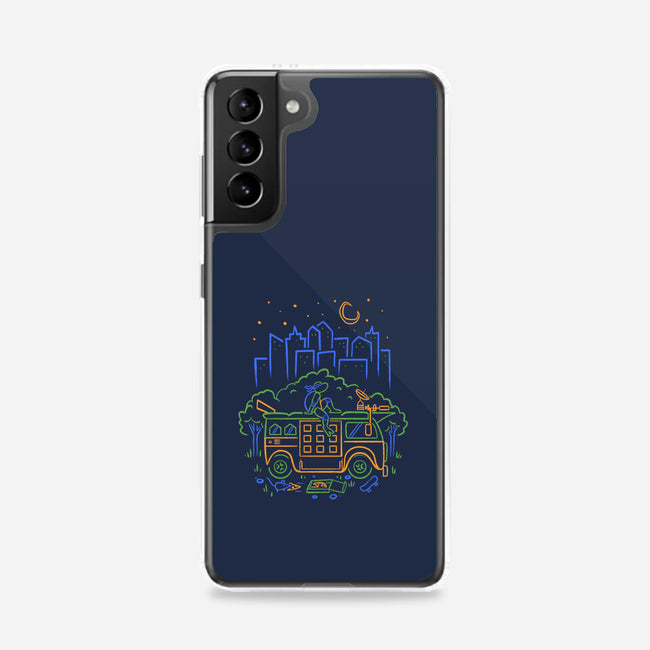 Blue Turtle Van Life-Samsung-Snap-Phone Case-Aarons Art Room