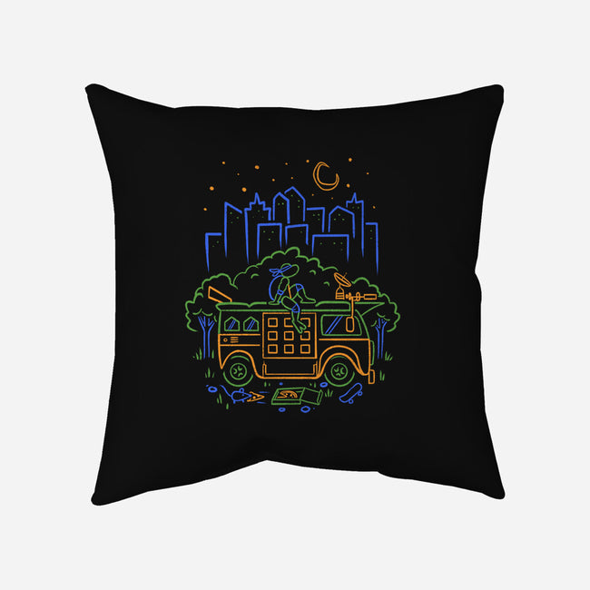 Blue Turtle Van Life-None-Non-Removable Cover w Insert-Throw Pillow-Aarons Art Room