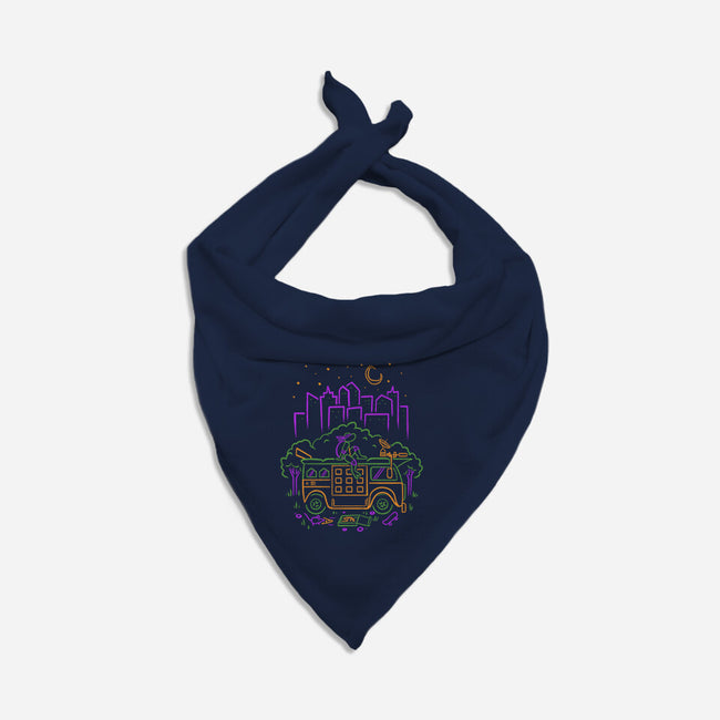 Purple Turtle Van Life-Dog-Bandana-Pet Collar-Aarons Art Room