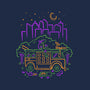 Purple Turtle Van Life-Womens-Fitted-Tee-Aarons Art Room