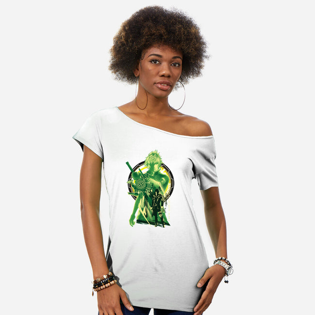 Prince Of Insomnia Noctis-Womens-Off Shoulder-Tee-hypertwenty