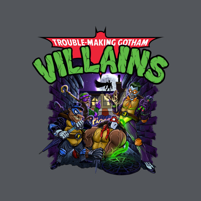 Trouble-Making Gotham Villains-None-Outdoor-Rug-Artist Davee Bee