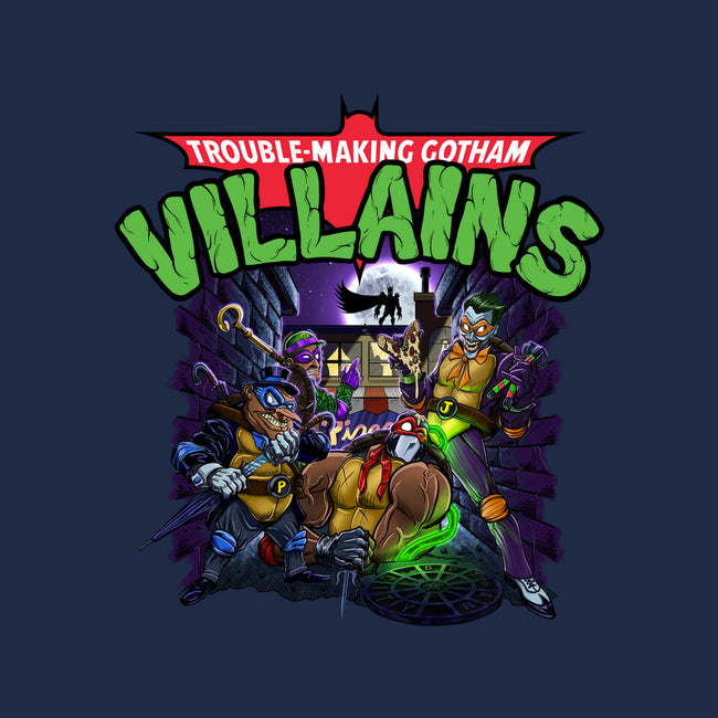 Trouble-Making Gotham Villains-None-Polyester-Shower Curtain-Artist Davee Bee