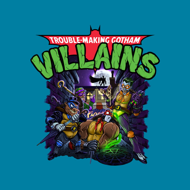 Trouble-Making Gotham Villains-Womens-Basic-Tee-Artist Davee Bee