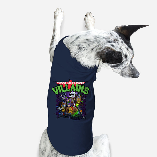 Trouble-Making Gotham Villains-Dog-Basic-Pet Tank-Artist Davee Bee