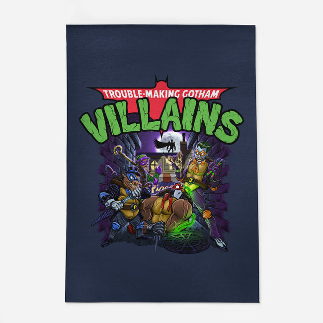 Trouble-Making Gotham Villains-None-Outdoor-Rug-Artist Davee Bee