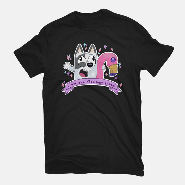 I Am The Flamingo Queen-Unisex-Basic-Tee-Alexhefe