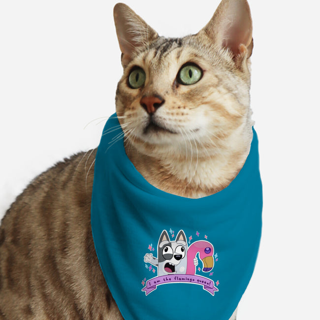 I Am The Flamingo Queen-Cat-Bandana-Pet Collar-Alexhefe