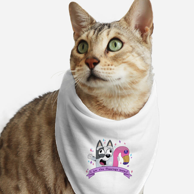 I Am The Flamingo Queen-Cat-Bandana-Pet Collar-Alexhefe