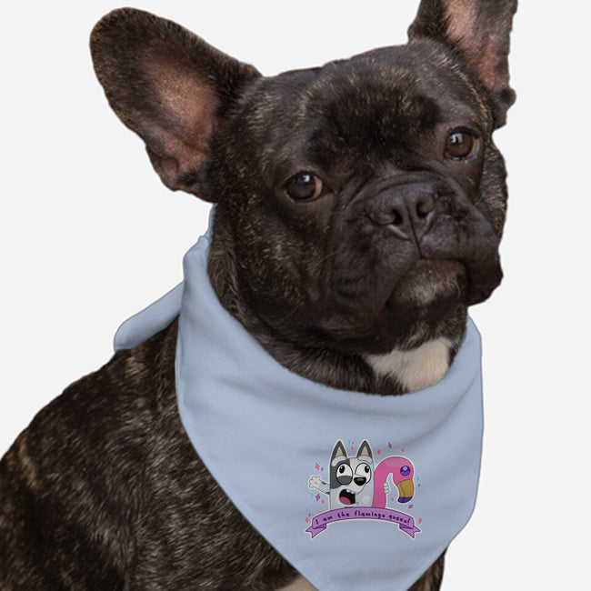 I Am The Flamingo Queen-Dog-Bandana-Pet Collar-Alexhefe