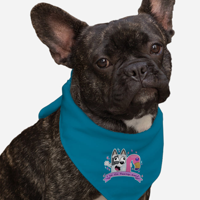 I Am The Flamingo Queen-Dog-Bandana-Pet Collar-Alexhefe