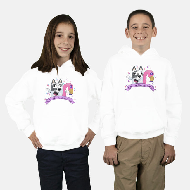 I Am The Flamingo Queen-Youth-Pullover-Sweatshirt-Alexhefe