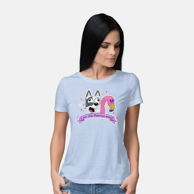 I Am The Flamingo Queen-Womens-Basic-Tee-Alexhefe