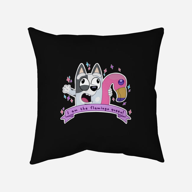 I Am The Flamingo Queen-None-Non-Removable Cover w Insert-Throw Pillow-Alexhefe