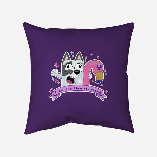 I Am The Flamingo Queen-None-Non-Removable Cover w Insert-Throw Pillow-Alexhefe