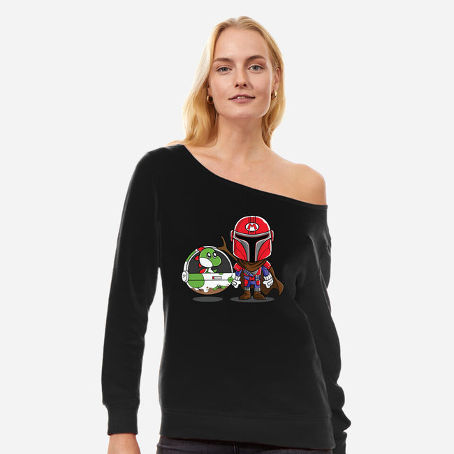 Mariolorian-Womens-Off Shoulder-Sweatshirt-Foji Kaigon