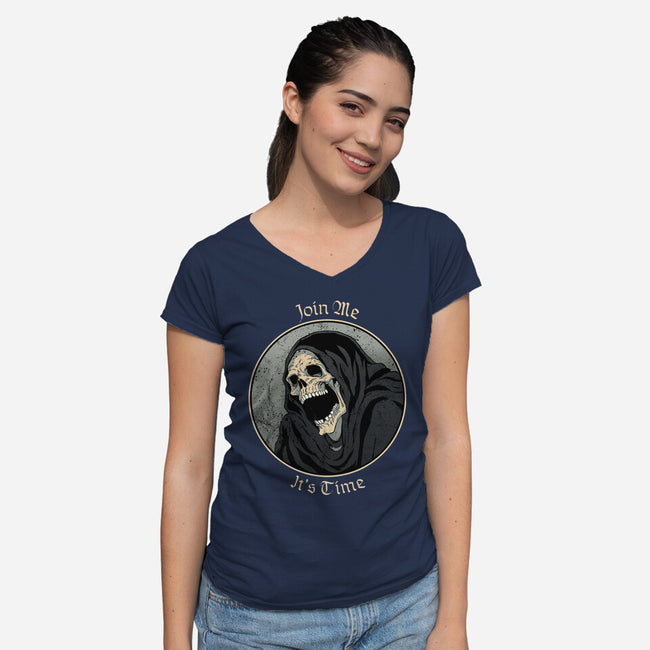 Join Me-Womens-V-Neck-Tee-fanfreak1