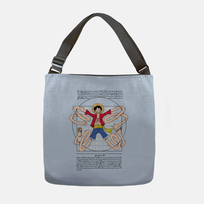 Vitruvian Luffy-None-Adjustable Tote-Bag-Umberto Vicente