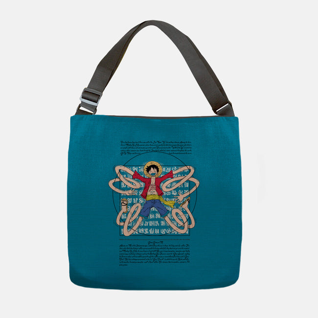 Vitruvian Luffy-None-Adjustable Tote-Bag-Umberto Vicente