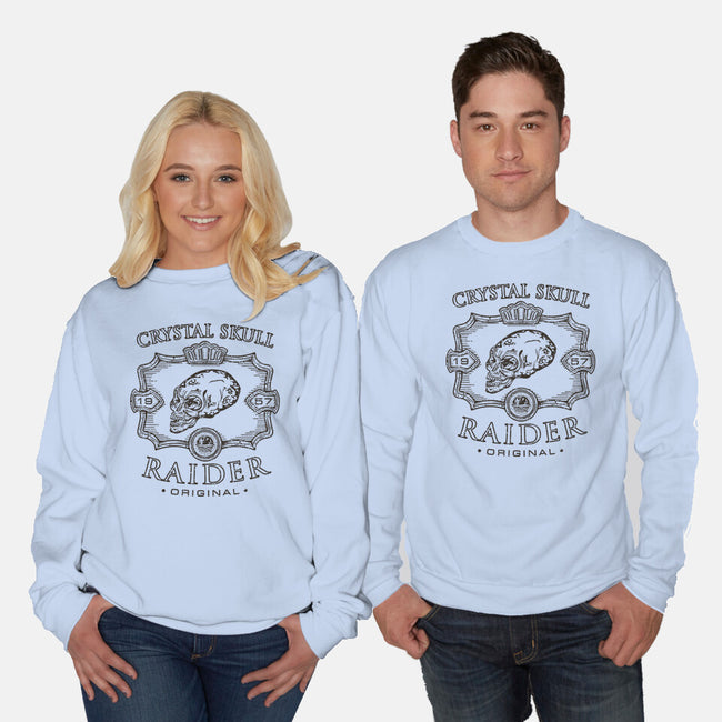 Crystal Skull Raider-Unisex-Crew Neck-Sweatshirt-Olipop