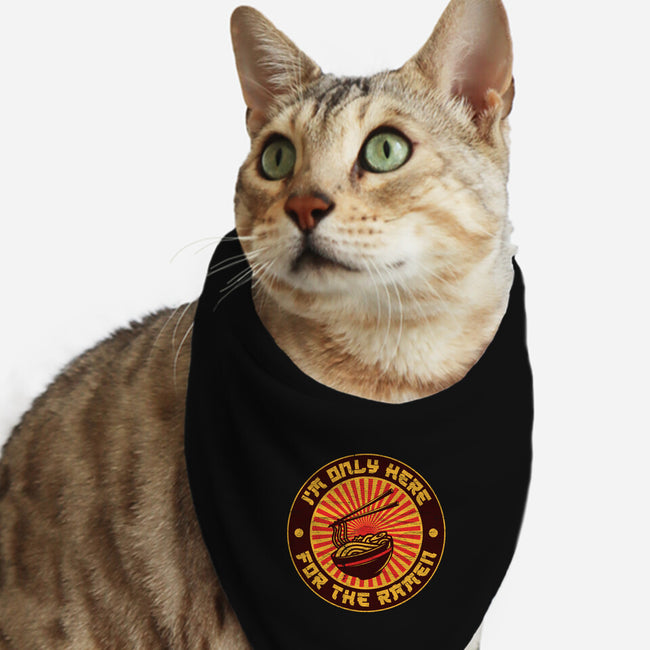 I'm Only Here For The Ramen-Cat-Bandana-Pet Collar-sachpica