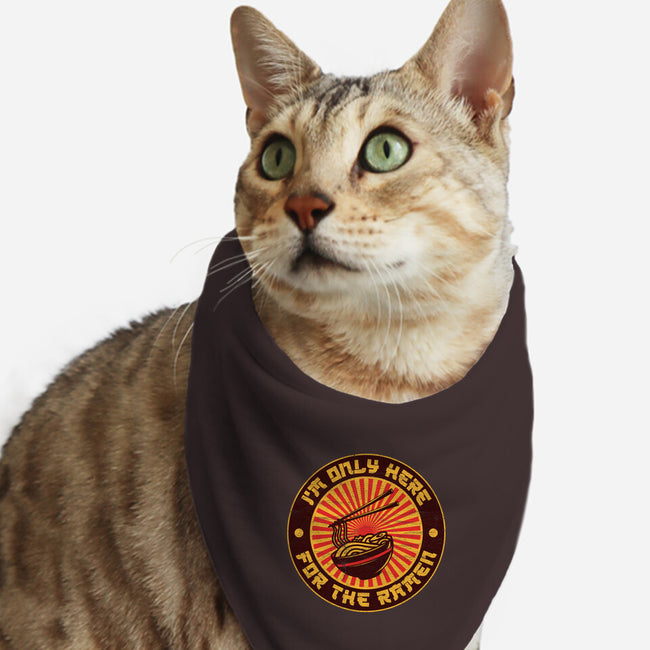 I'm Only Here For The Ramen-Cat-Bandana-Pet Collar-sachpica