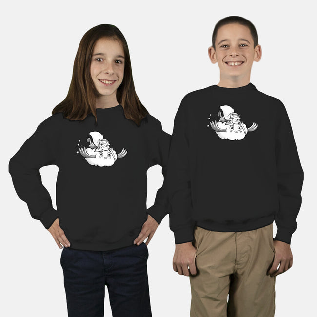 Force Of Evil-Youth-Crew Neck-Sweatshirt-Alexmoredesigns