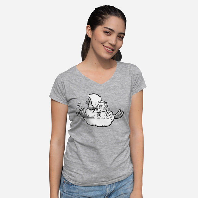 Force Of Evil-Womens-V-Neck-Tee-Alexmoredesigns