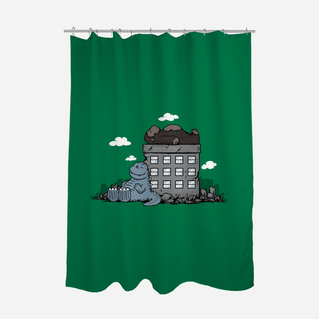 Kaijunuts-None-Polyester-Shower Curtain-pigboom