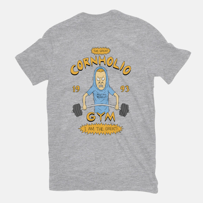 Cornholio's Gym-Womens-Fitted-Tee-pigboom