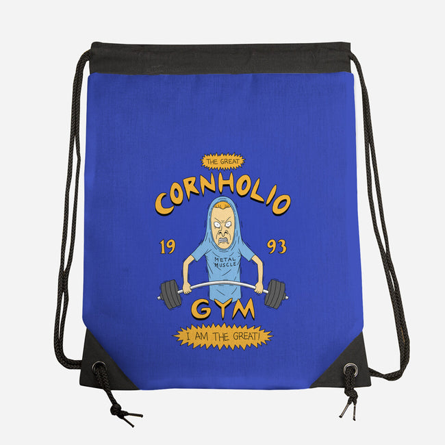 Cornholio's Gym-None-Drawstring-Bag-pigboom