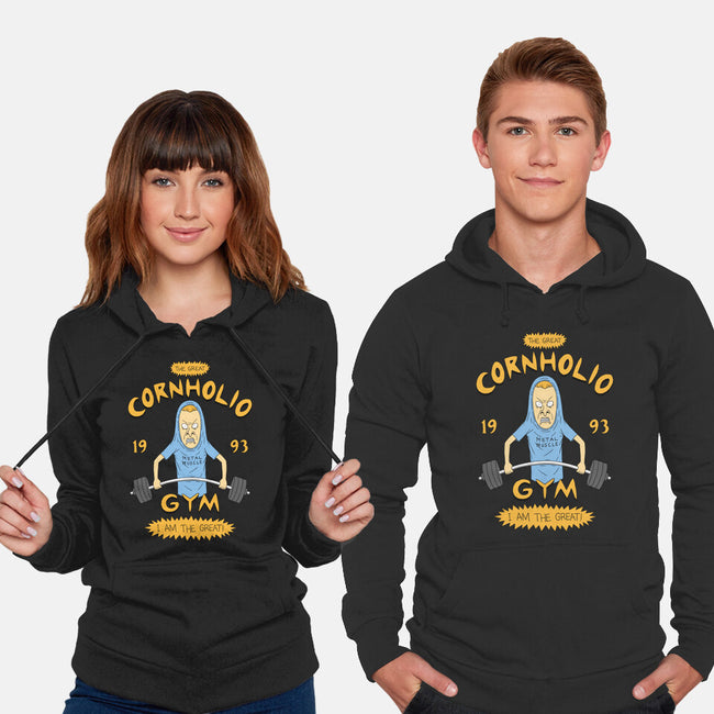 Cornholio's Gym-Unisex-Pullover-Sweatshirt-pigboom