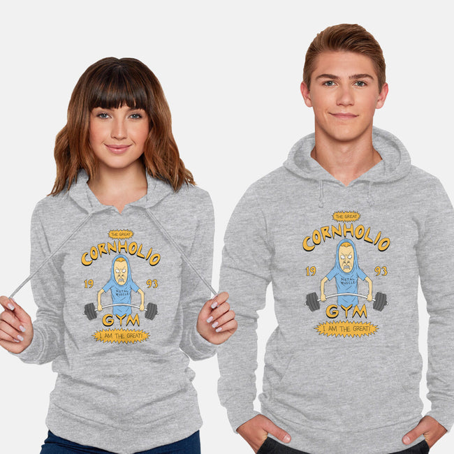 Cornholio's Gym-Unisex-Pullover-Sweatshirt-pigboom