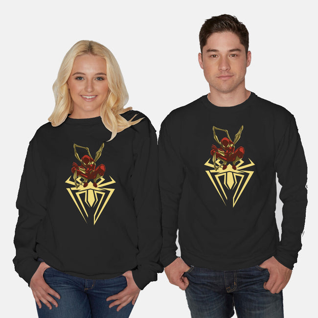 Iron Spider-Unisex-Crew Neck-Sweatshirt-Bahlens