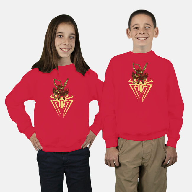 Iron Spider-Youth-Crew Neck-Sweatshirt-Bahlens