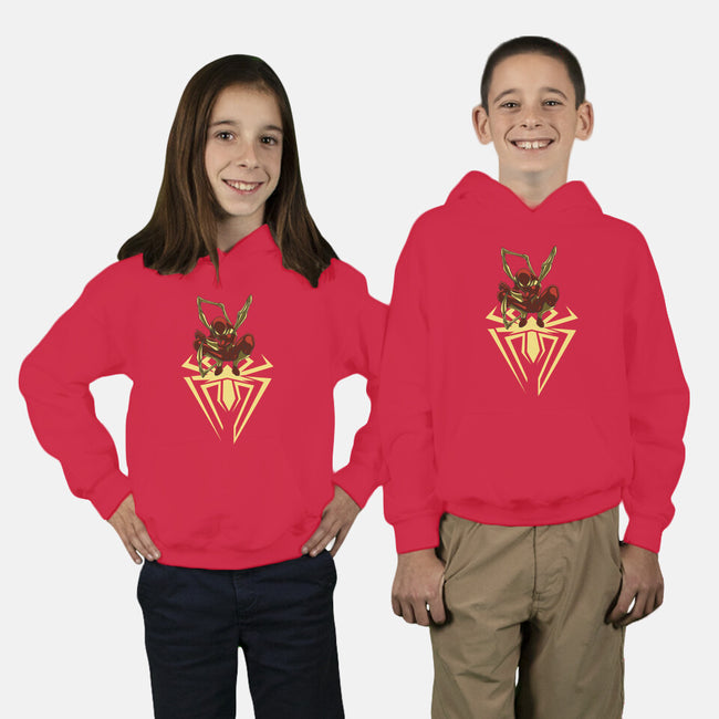Iron Spider-Youth-Pullover-Sweatshirt-Bahlens