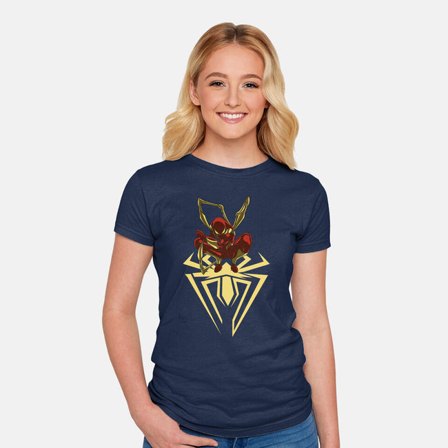 Iron Spider-Womens-Fitted-Tee-Bahlens