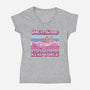 We're Going To The Real World-Womens-V-Neck-Tee-kg07