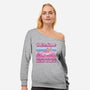 We're Going To The Real World-Womens-Off Shoulder-Sweatshirt-kg07