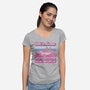 We're Going To The Real World-Womens-V-Neck-Tee-kg07