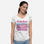 We're Going To The Real World-Womens-V-Neck-Tee-kg07