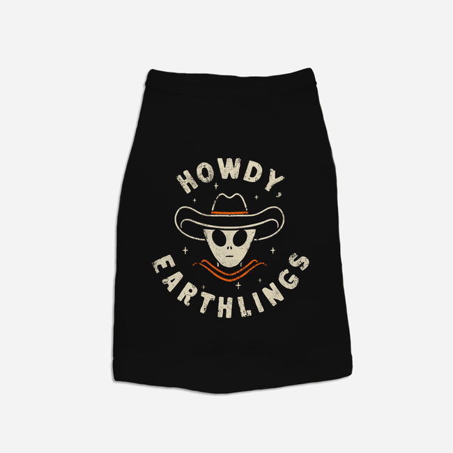 Howdy Earthlings-Dog-Basic-Pet Tank-zachterrelldraws