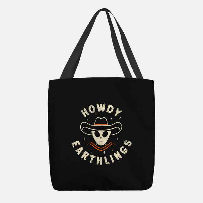 Howdy Earthlings-None-Basic Tote-Bag-zachterrelldraws