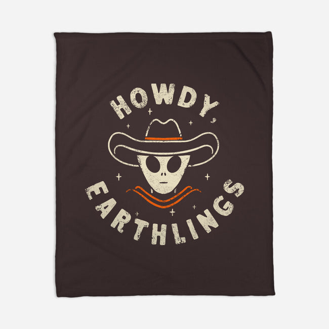Howdy Earthlings-None-Fleece-Blanket-zachterrelldraws