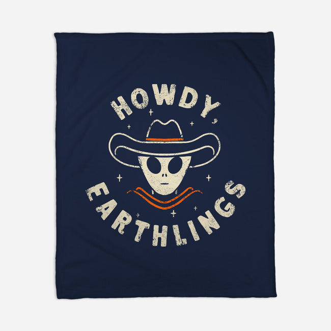 Howdy Earthlings-None-Fleece-Blanket-zachterrelldraws