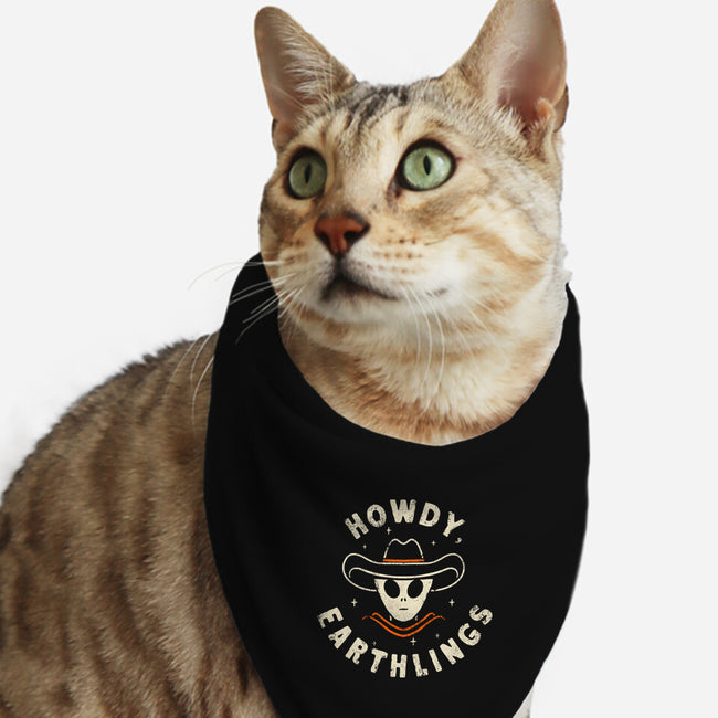 Howdy Earthlings-Cat-Bandana-Pet Collar-zachterrelldraws