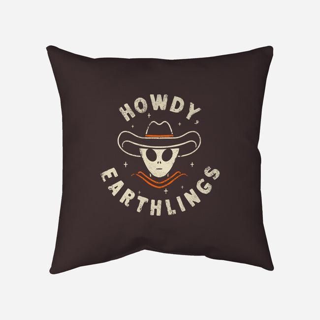 Howdy Earthlings-None-Non-Removable Cover w Insert-Throw Pillow-zachterrelldraws