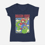 Dragon Bros-Womens-V-Neck-Tee-estudiofitas